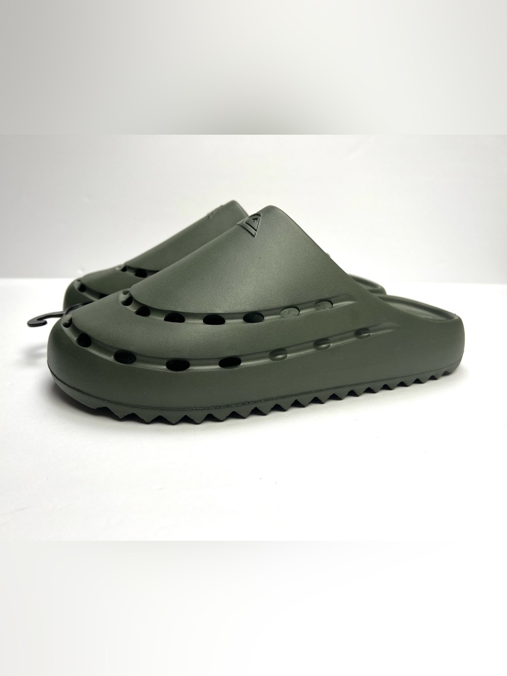 Quiksilver Cloudbreak Clog Slide Sandals Mens Size 12 Olive Green Arm